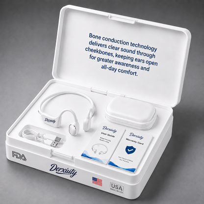 🔥 Final 2 Hours : Only Limited Stock Left🏆Derxiuty Bone Conduction Smart Hearing Headphones （Mayo Clinic Recommended）
