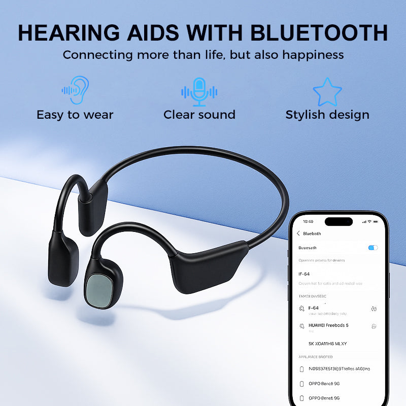 🔥 Final 2 Hours : Only Limited Stock Left🏆Derxiuty Bone Conduction Smart Hearing Headphones （Mayo Clinic Recommended）