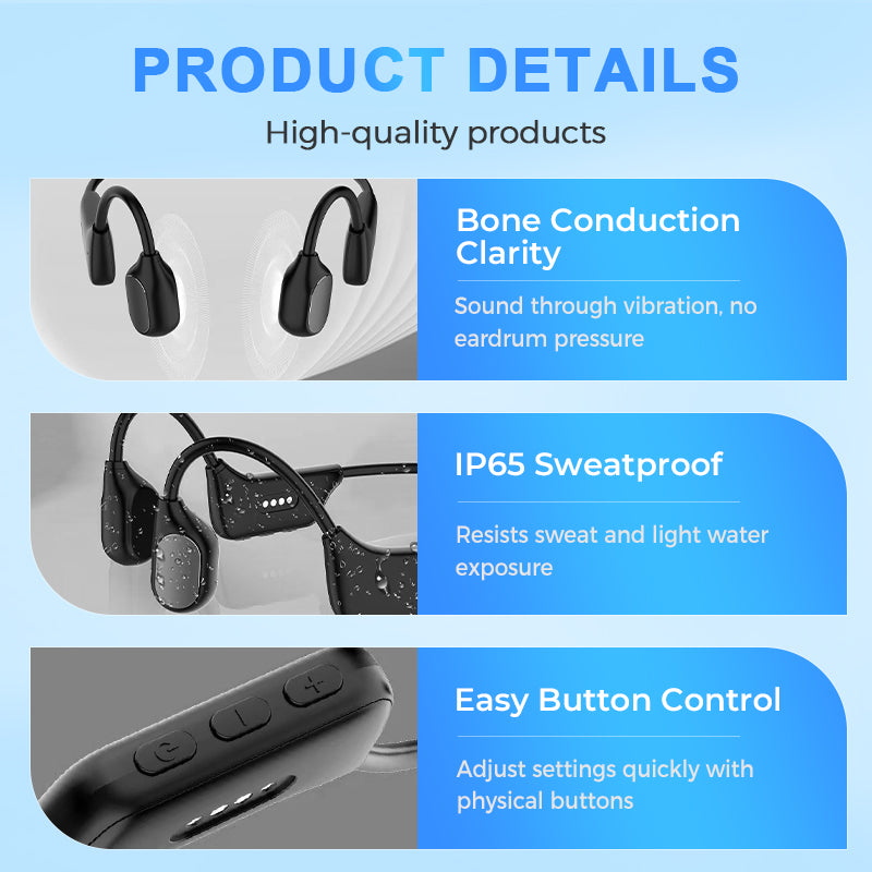 🔥 Final 2 Hours : Only Limited Stock Left🏆Derxiuty Bone Conduction Smart Hearing Headphones （Mayo Clinic Recommended）