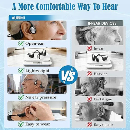 🔥 Final 2 Hours : Only Limited Stock Left🏆Derxiuty Bone Conduction Smart Hearing Headphones （Mayo Clinic Recommended）