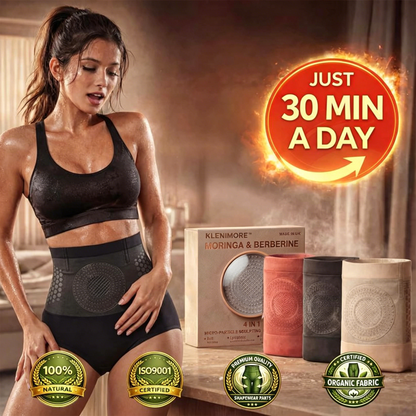 🏆Ends Today: 70% OFF! 💦🍕KLENIMORE™ 𝐌𝐨𝐫𝐢𝐧𝐠𝐚 & 𝐁𝐞𝐫𝐛𝐞𝐫𝐢𝐧𝐞 4‑In‑1 Micro‑Particle Sculpting & Fat‑Burn Shorts